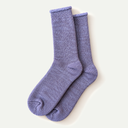 Faded Purple/Blue Double Face Reversible Pile Socks
