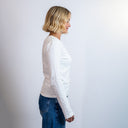 Ecru Lizzo Long Sleeve T-Shirt