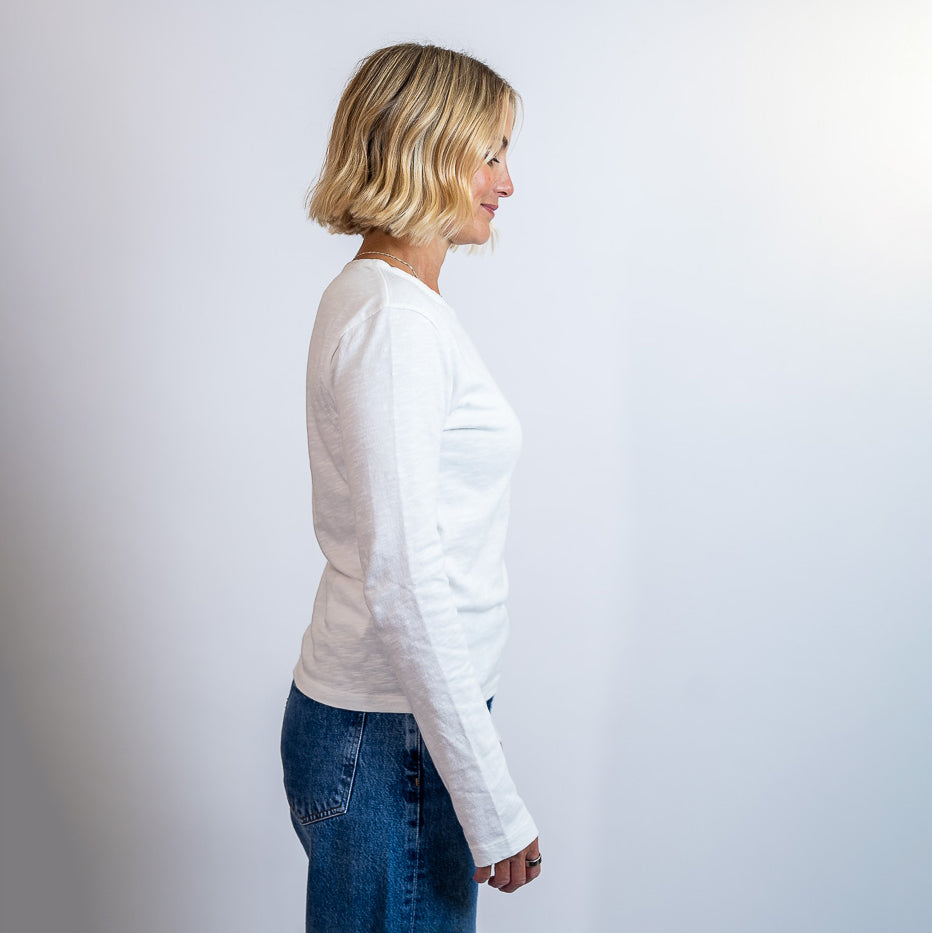 Ecru Lizzo Long Sleeve T-Shirt