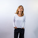 White Lucy Long Sleeve Tee