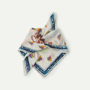 Ecru Table Setting Print Bandana