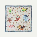 Ecru Table Setting Print Bandana