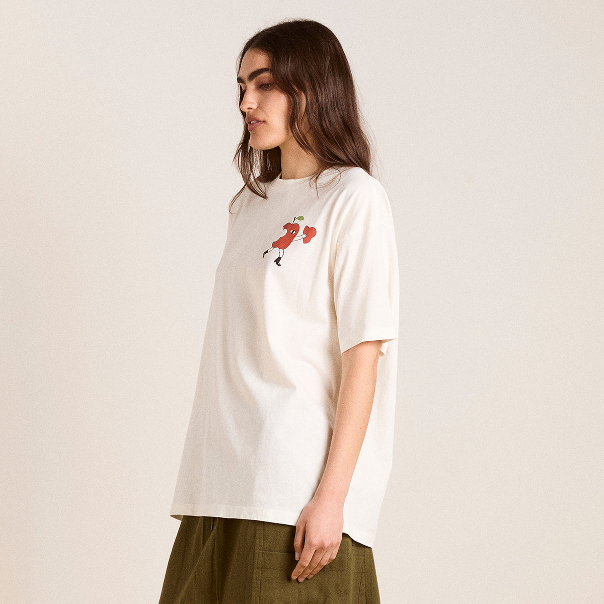 Ecru Apple Peel T-Shirt