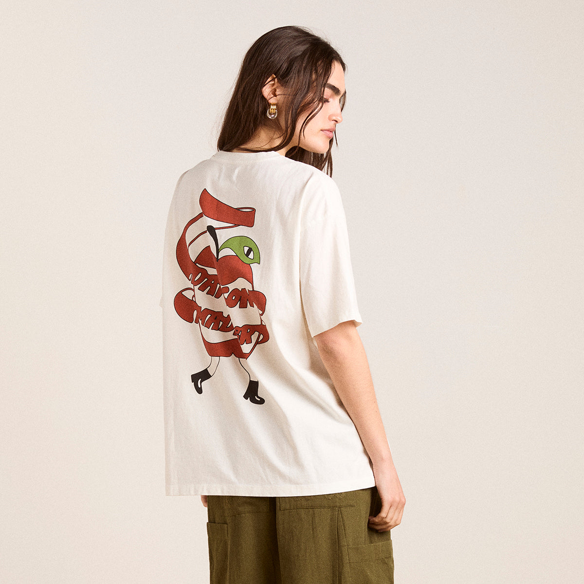 Ecru Apple Peel T-Shirt