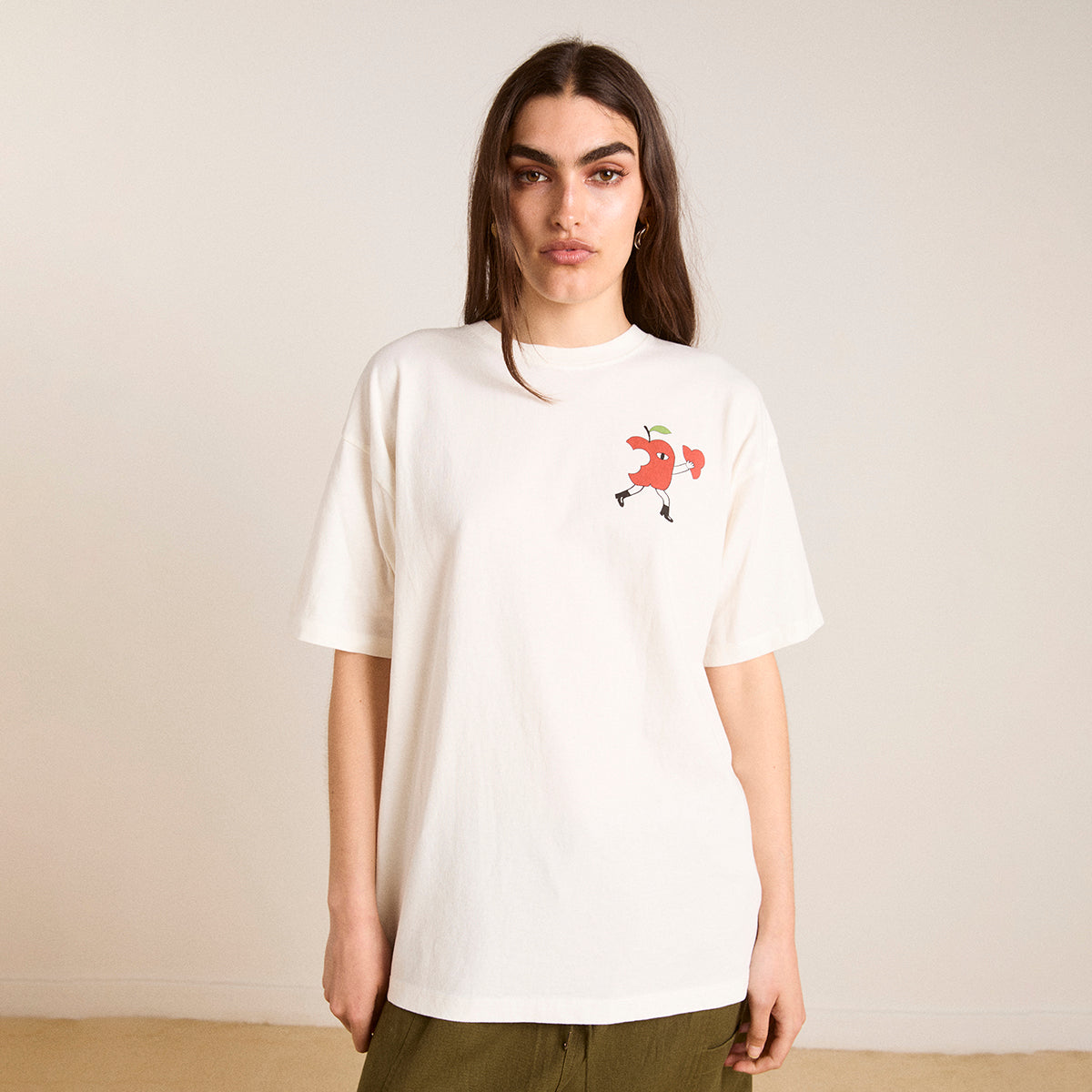 Ecru Apple Peel T-Shirt