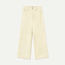 Ecru Corduroy Side Panels Berta Pant