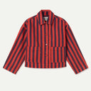 Red Stripe Denim Jacket