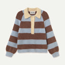 Blue Frank Striped Polo