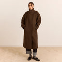 Chocolate Agnes Wool Coat