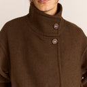 Chocolate Agnes Wool Coat