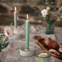 Atlantic Green 7/8" x 8" Dinner Candles (box of 6)