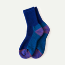 Dark Blue Double Face Merino Pile Socks