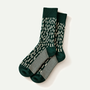 Green/Ivory Rain Drop Socks