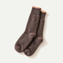 Faded Black/Orange Double Face Reversible Pile Socks