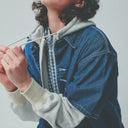 Blue Denim Coverall Short Sleeve Jacket