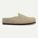 Taupe Suede Leather Amsterdam Clog