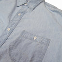 Bleached Relax Fit Chambray Work Shirt