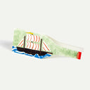 Ship in a Bottle nautical card