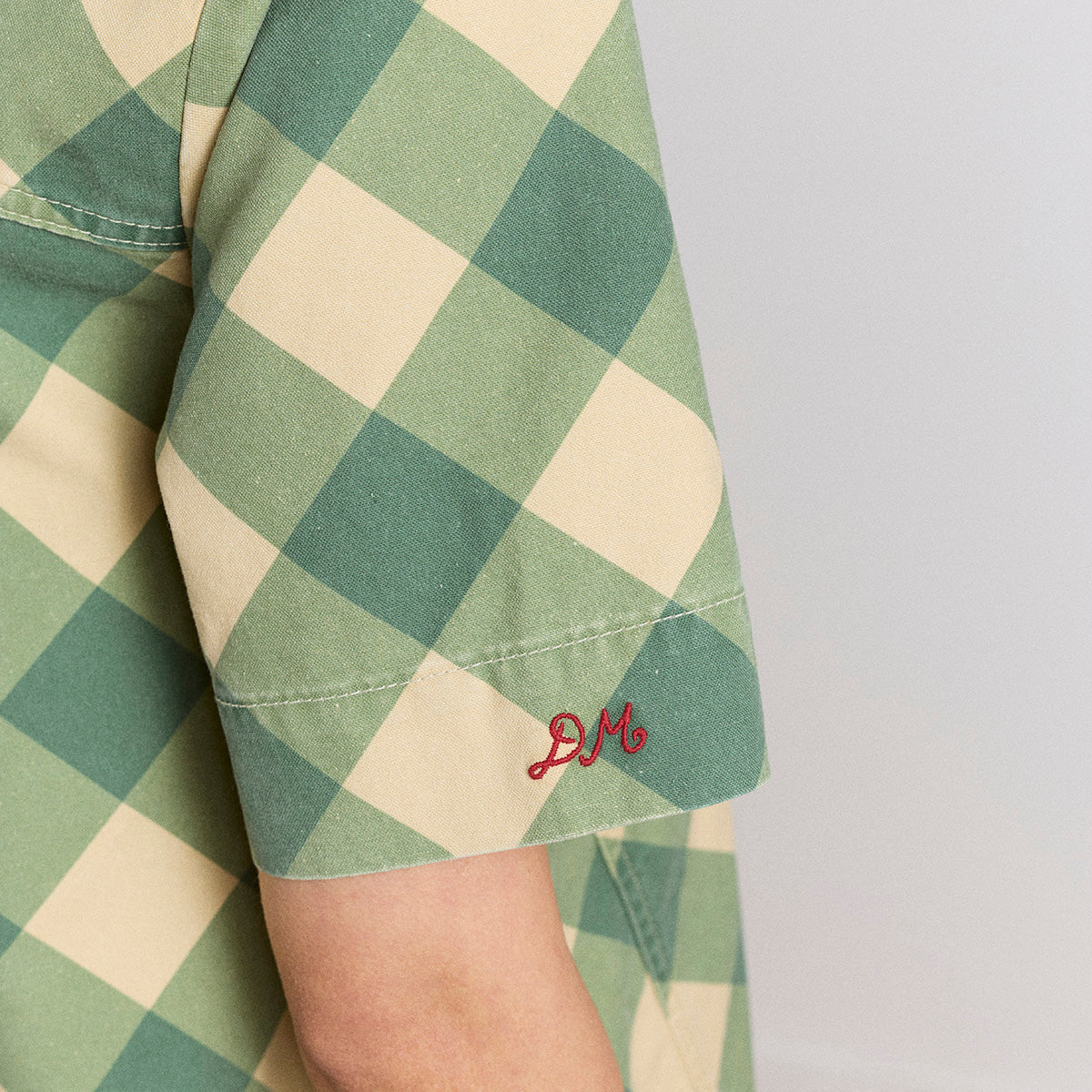 Green/Butter Gingham Bridget Mini Dress