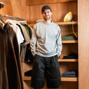 Heather Grey Jaar Reinforced Crew Sweatshirt