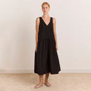 Black Dallas Midi Dress
