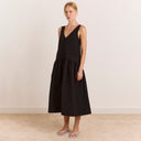 Black Dallas Midi Dress