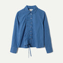 Blue Check Talia Ruched Shirt