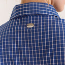 Blue Check Talia Ruched Shirt
