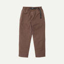 Brown Pigment Dyed Loose Tapered Ridge Pant