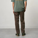 Brown Pigment Dyed Loose Tapered Ridge Pant