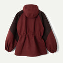 Burgandy Check Liu Raincoat