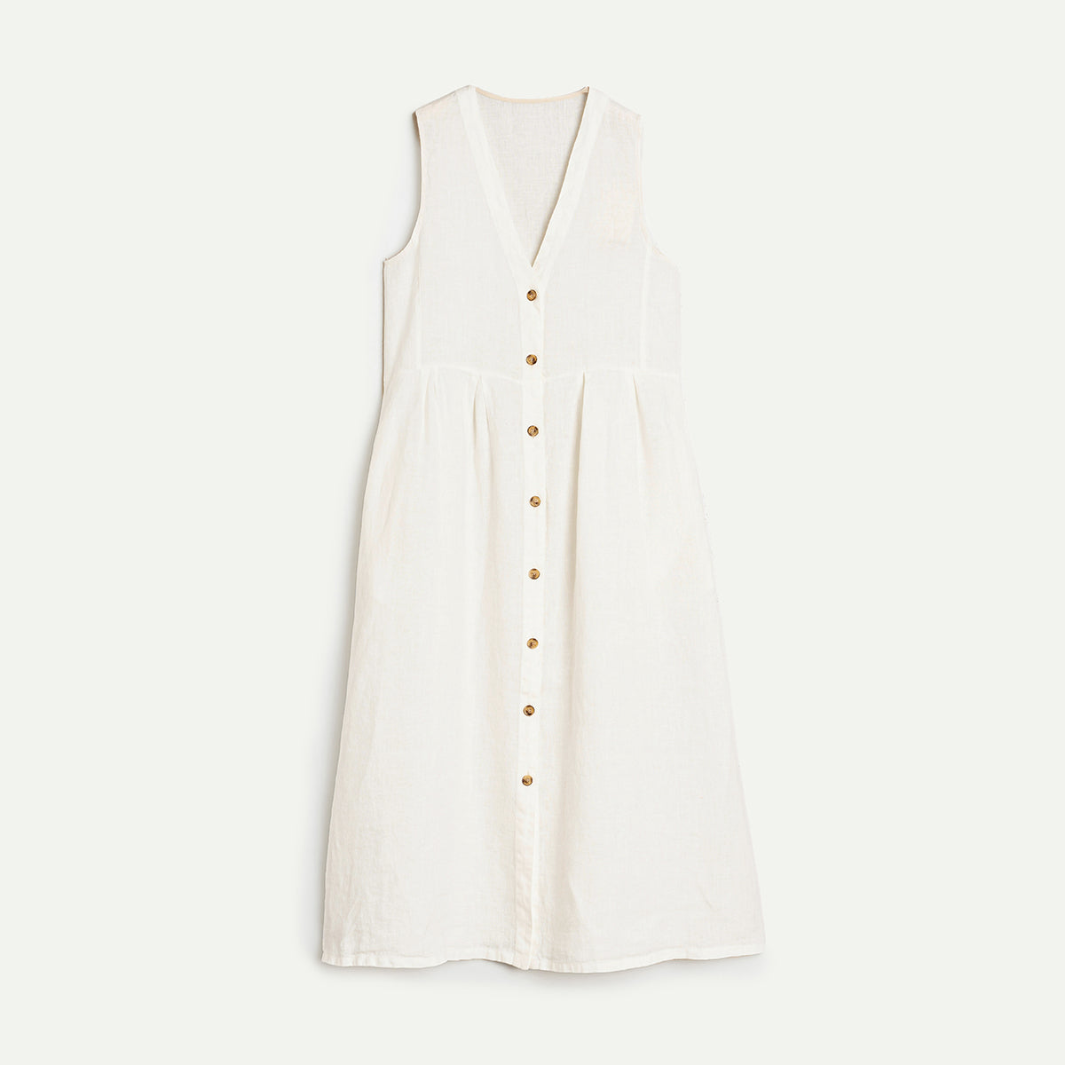 Ivory Linen Dress