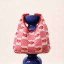 Pink Woven Talum Bag