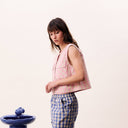 Rose Check Aurora Vest