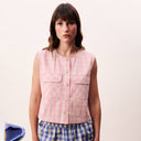 Rose Check Aurora Vest