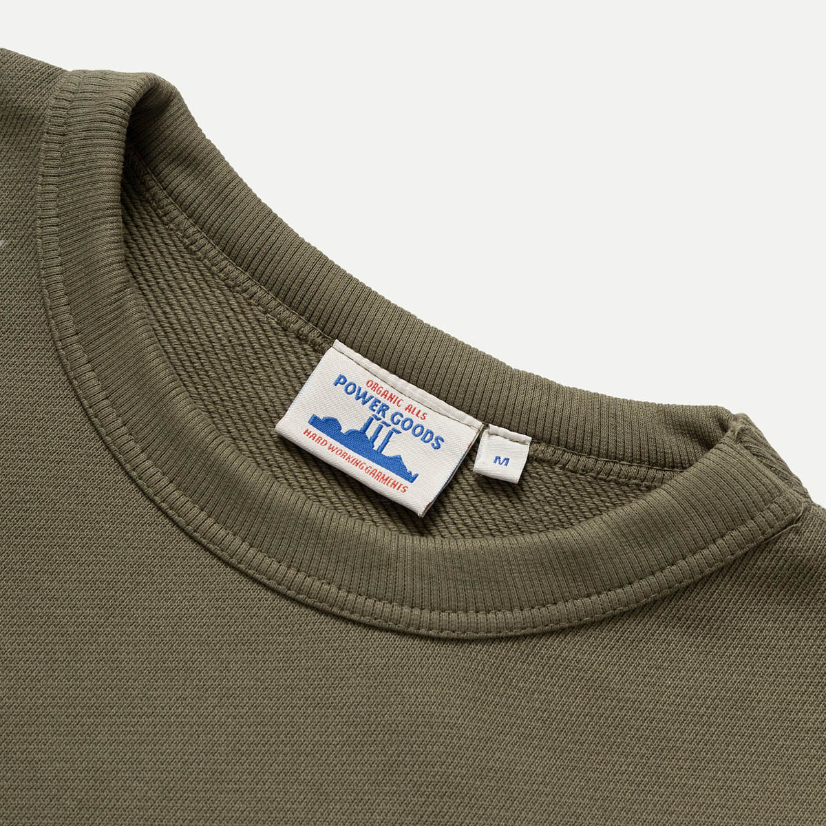 Olive Loopback Crewneck Sweatshirt