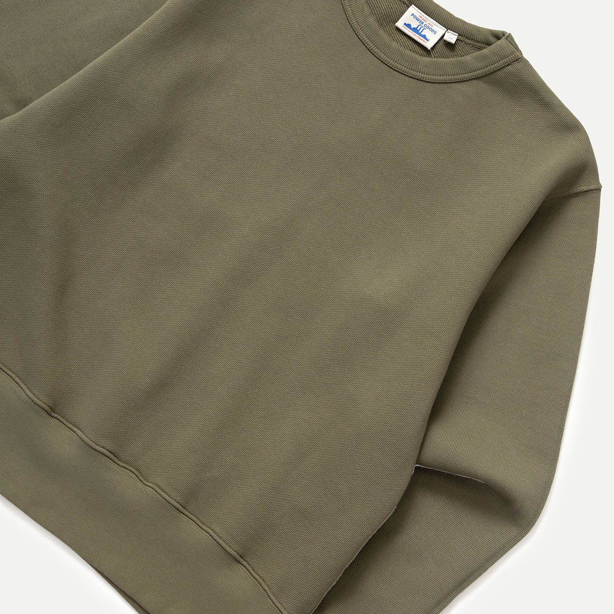 Olive Loopback Crewneck Sweatshirt