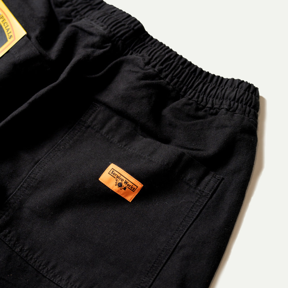 Service Works Black Canvas Chef ShortsService Works Black Canvas Chef Pants