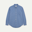 Indigo Small Check Chambray Shirt