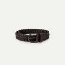 Brown Leather Braided Belt