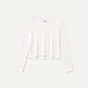 White Lucy Long Sleeve Tee