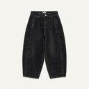 Washed Black Erika Barrel Jeans