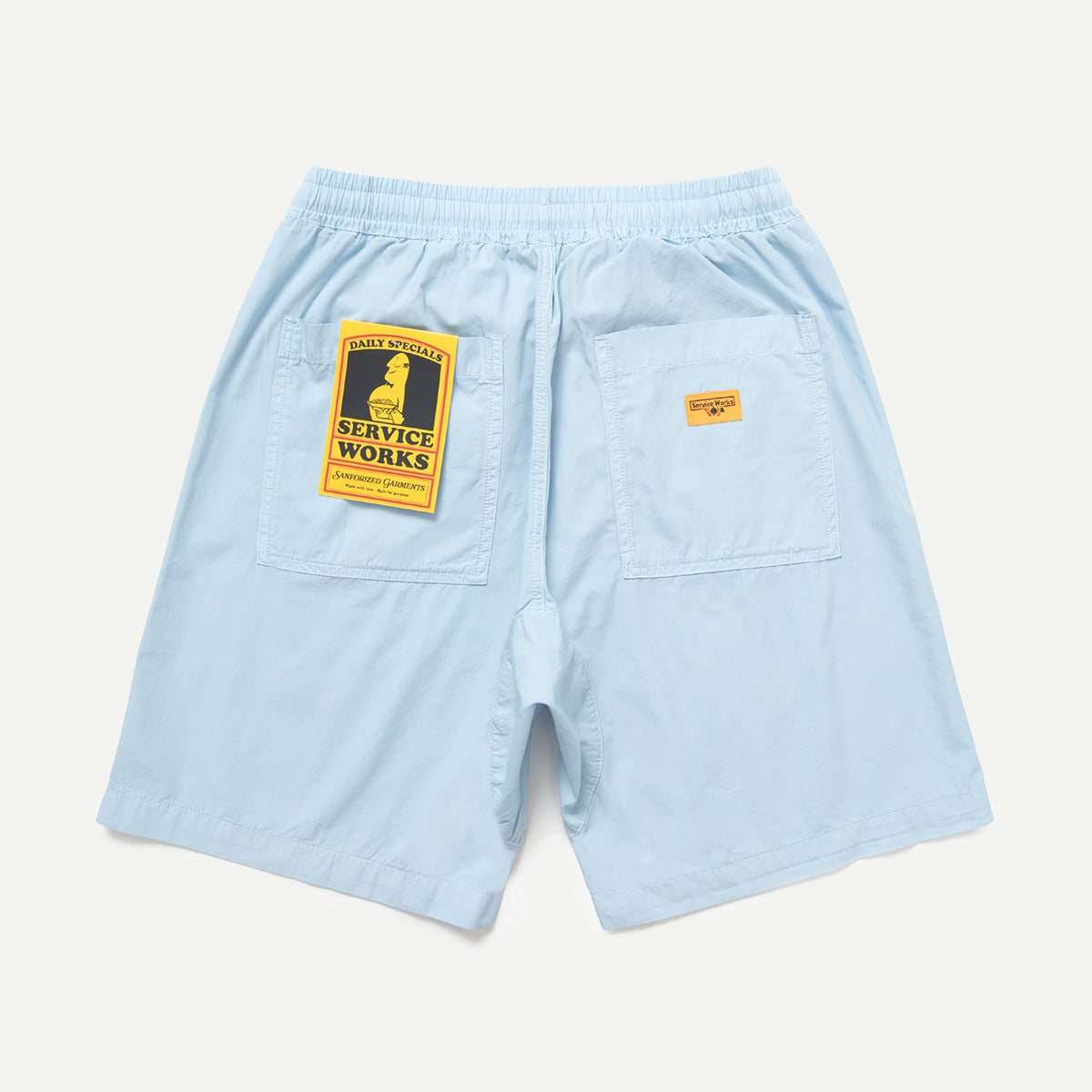 Powder Poplin Chef Shorts