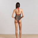 Brown Tiger Della Swimsuit