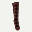 Choc Argyle Knee Length Sock