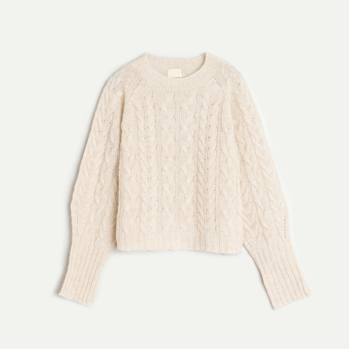 Crudo Cable Knit Crop Sweater