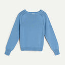British Blue Loose Knit Sweat