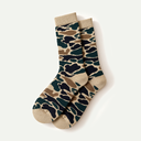 Khaki Pile Camo Crew Socks