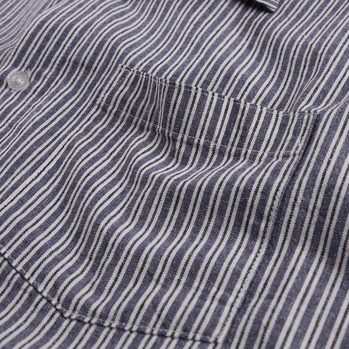 Bone/Navy Reynolds Stripe Shirt