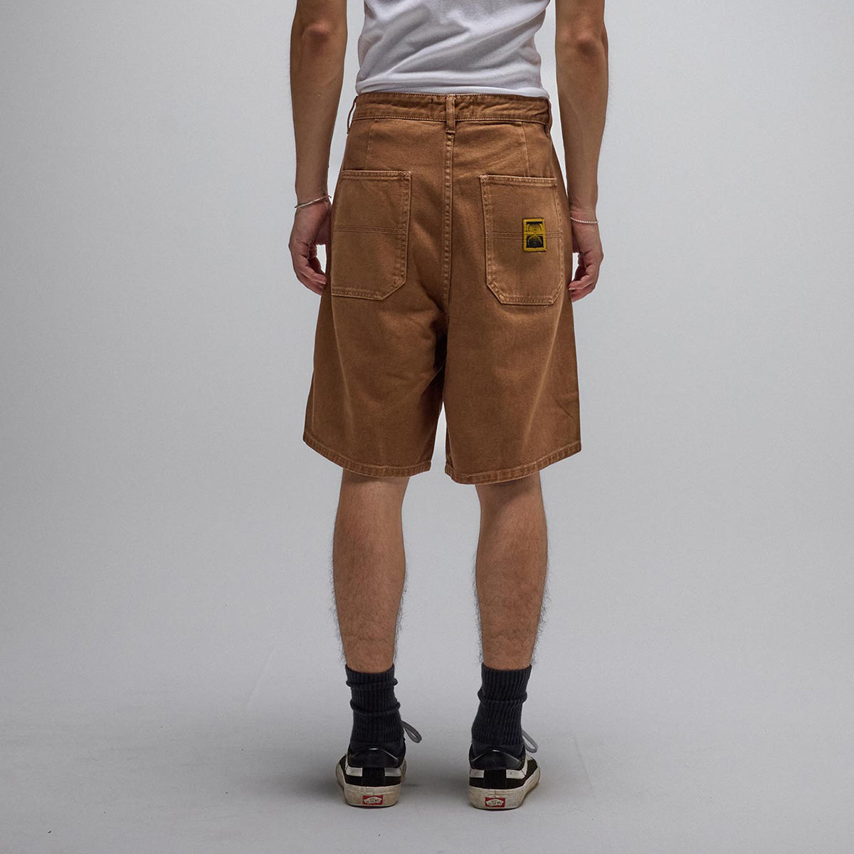 Washed Brown 21" Overdye Denim Walkshort